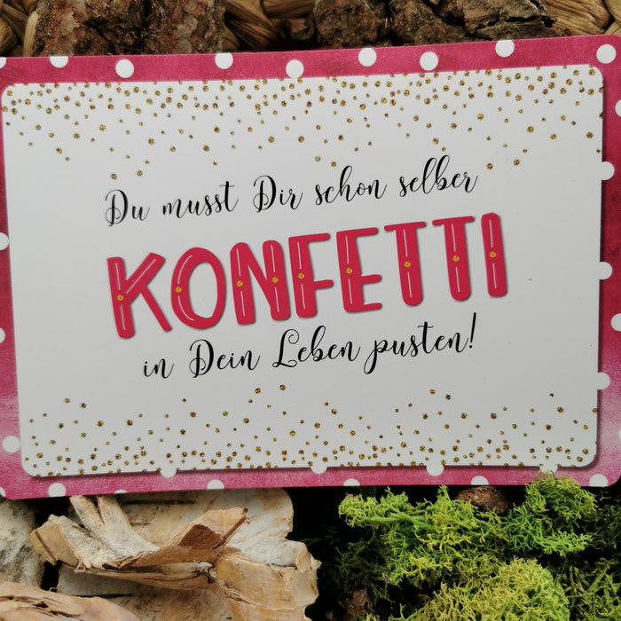 Postkarte "Konfetti"