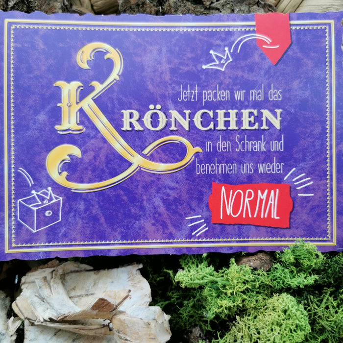 Postkarte "Krönchen"