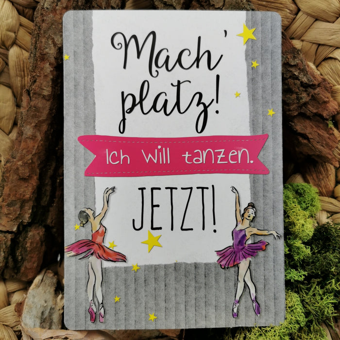 Postkarte "tanzen"