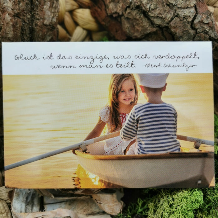 Umschlagkarte "Glück"