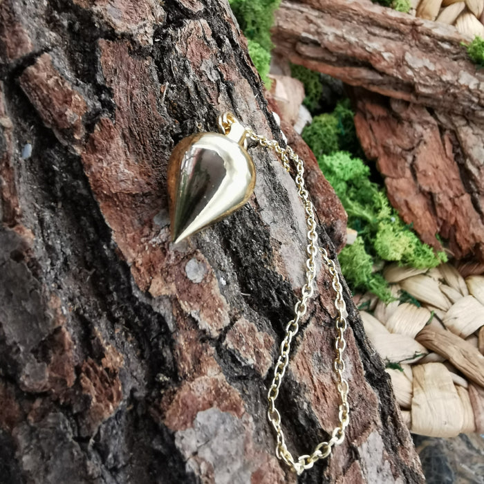 Tropfenpendel Messing